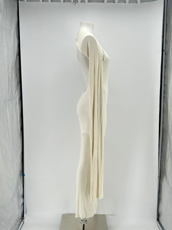 Robe en soie blanche