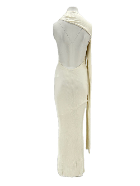 Robe en soie blanche