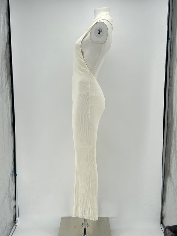 Robe en soie blanche