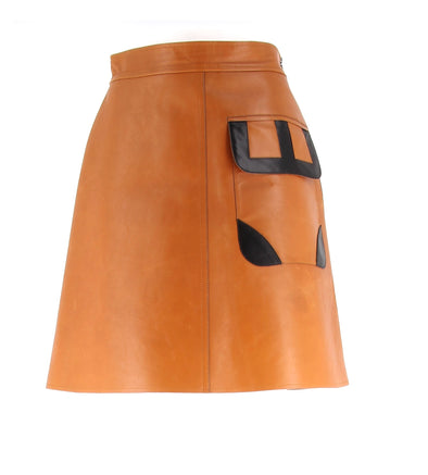 Jupe en cuir