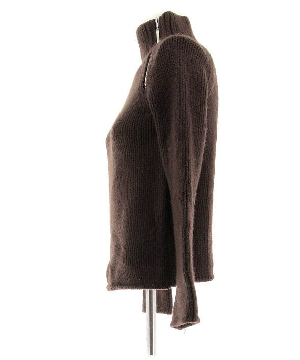 Pull en cachemire marron