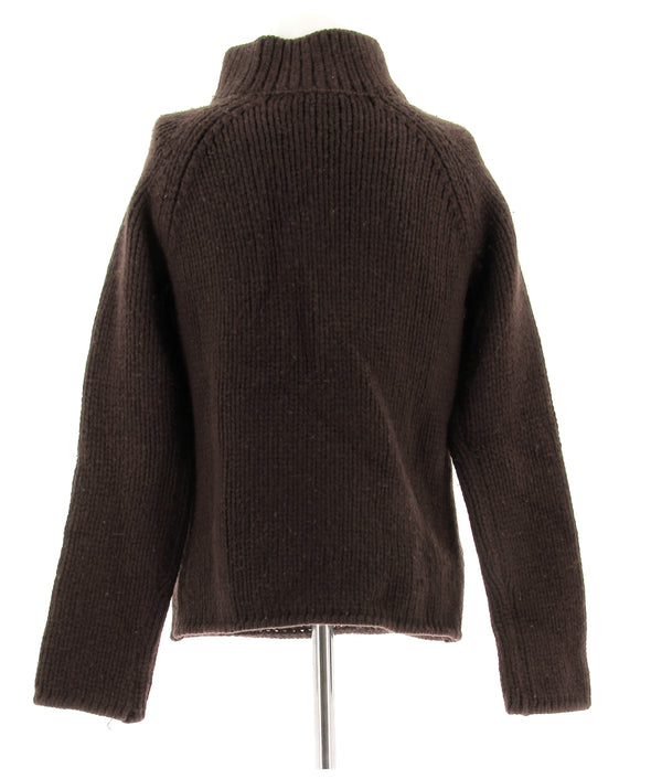 Pull en cachemire marron