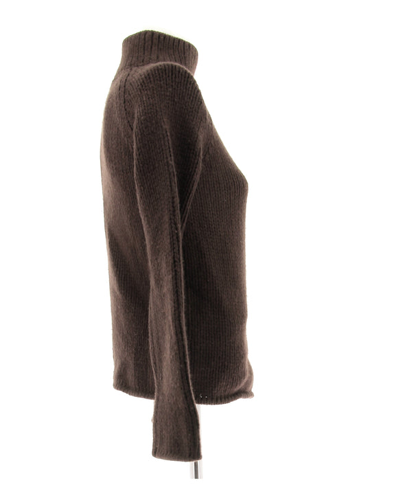 Pull en cachemire marron