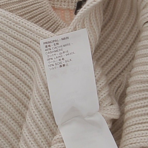 Pull en cachemire beige