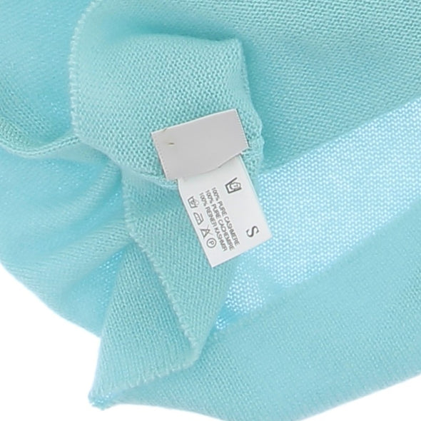 Top en cachemire bleu