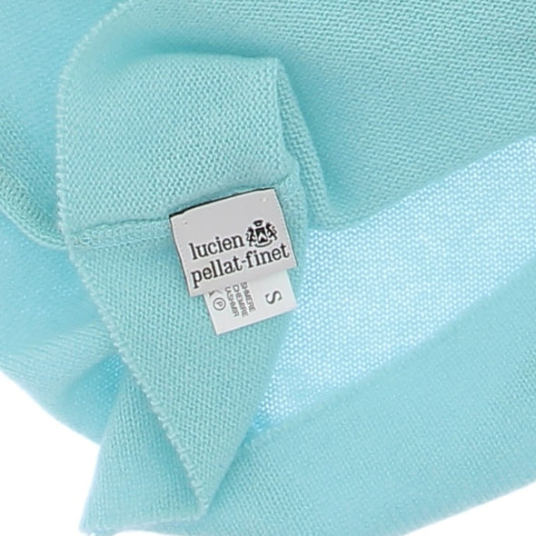 Top en cachemire bleu