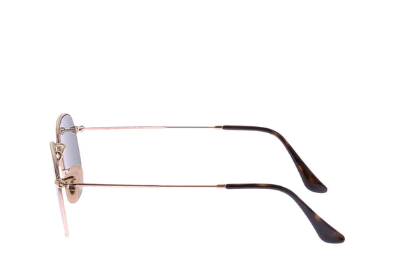Lunettes de soleil dorées "Hexagonal"