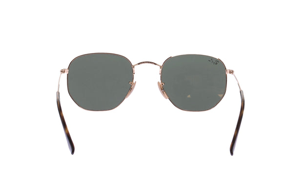 Lunettes de soleil dorées "Hexagonal"