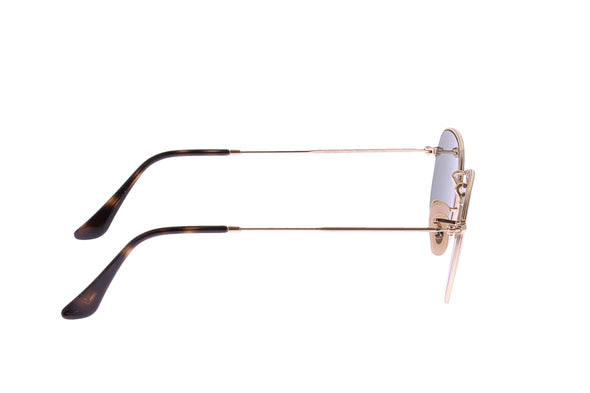 Lunettes de soleil dorées "Hexagonal"