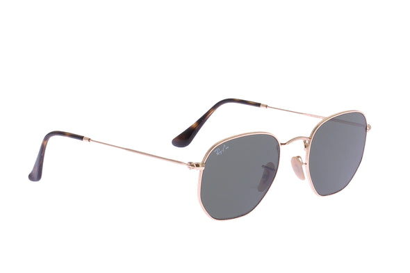 Lunettes de soleil dorées "Hexagonal"