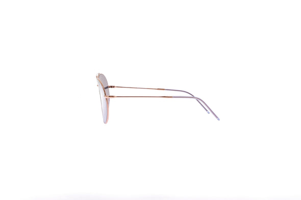 Lunettes de soleil "Aviator Reverse" dorées
