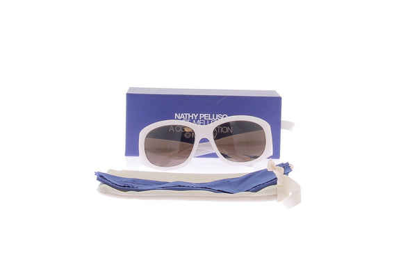 Lunettes de soleil blanches "Nathy"