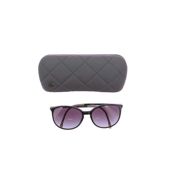 Lunettes de soleil noires "Signature"