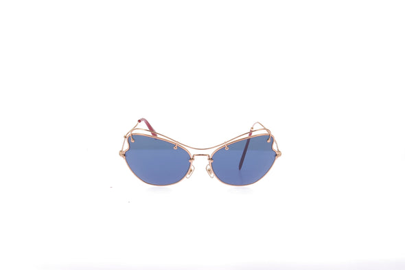 Lunettes de soleil "56 RS" dorées