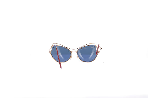 Lunettes de soleil "56 RS" dorées