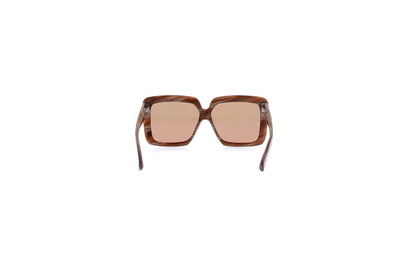 Lunettes de soleil marron effet marbre