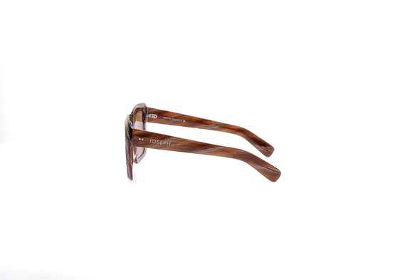 Lunettes de soleil marron effet marbre