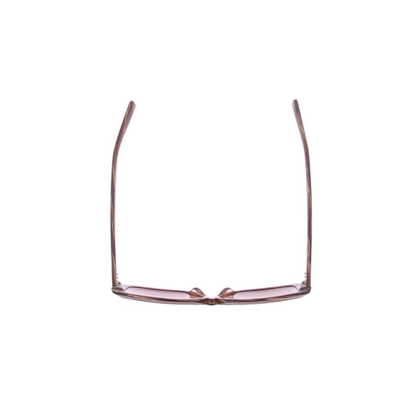 Lunettes de soleil marron effet marbre