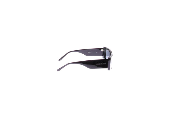 Lunettes de soleil noires avec cristaux