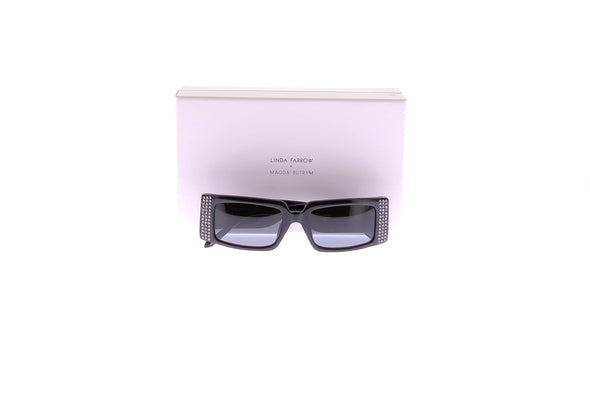 Lunettes de soleil noires avec cristaux
