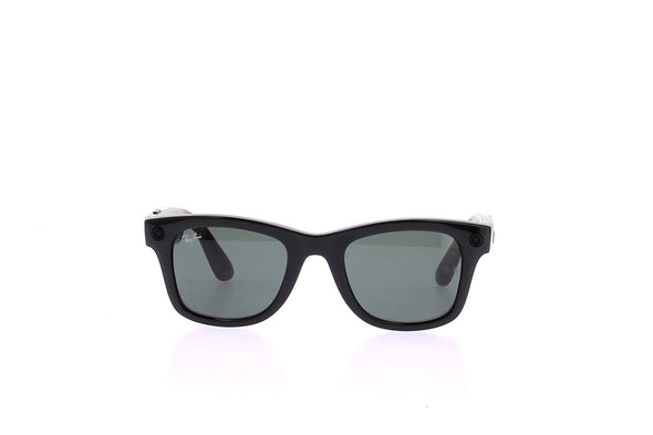 Lunettes de soleil noires "Meta Wayfarer"