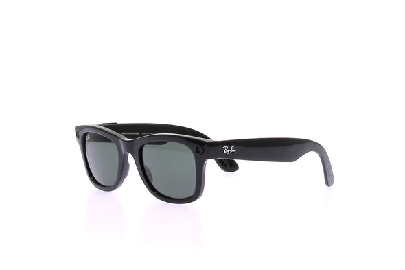 Lunettes de soleil noires "Meta Wayfarer"