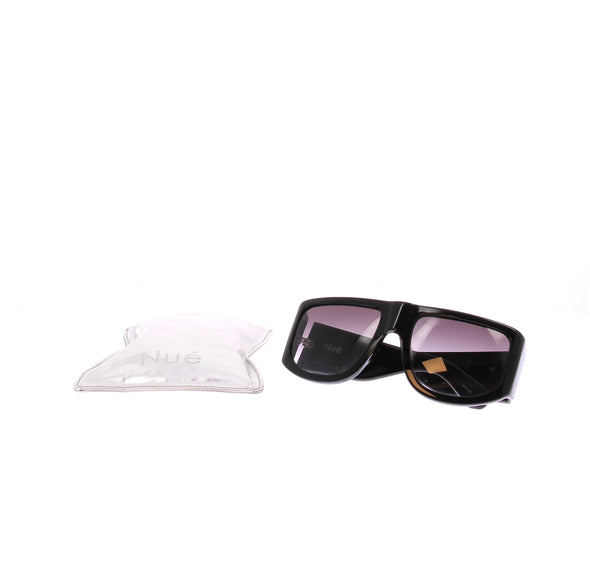 Lunettes de soleil noires à strass