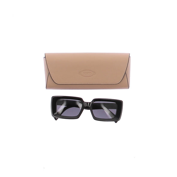 Lunettes de soleil rectangulaires noires