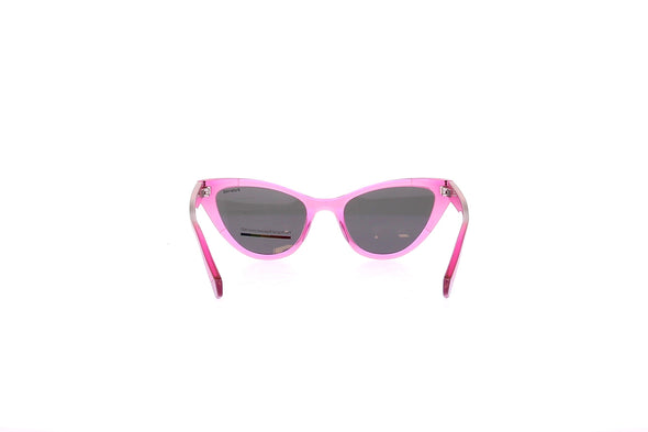 Lunettes de soleil cateyes rose