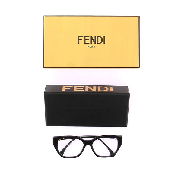 Lunettes de vue "Fendi Diamonds" à monture noire
