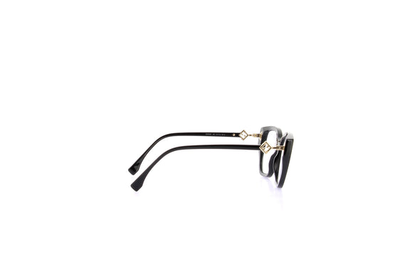 Lunettes de vue "Fendi Diamonds" à monture noire