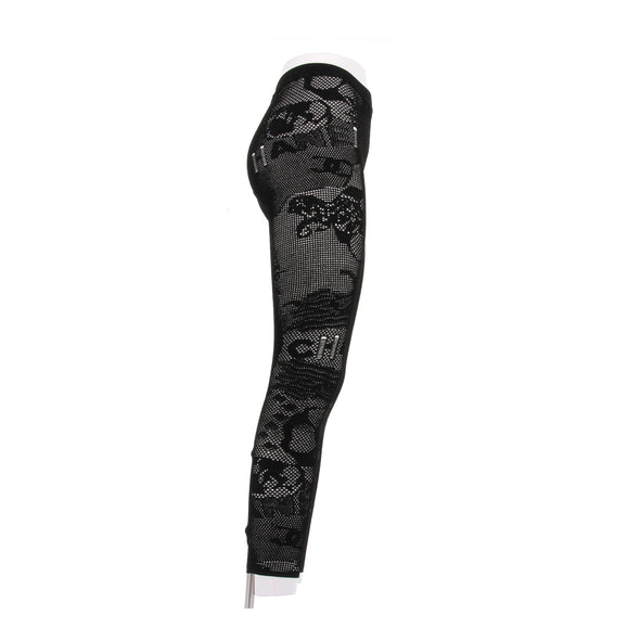 Legging en résille noir