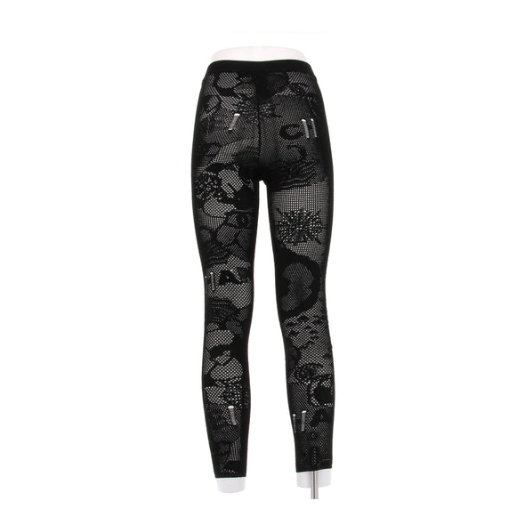 Legging en résille noir