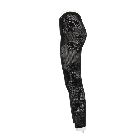 Legging en résille noir