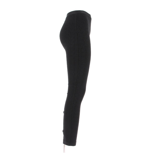 Legging noir texturé