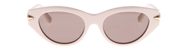 Lunettes de soleil à détails dorés