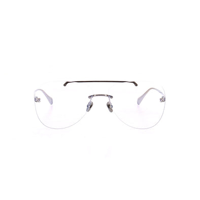Lunettes de vue aviateur argentées