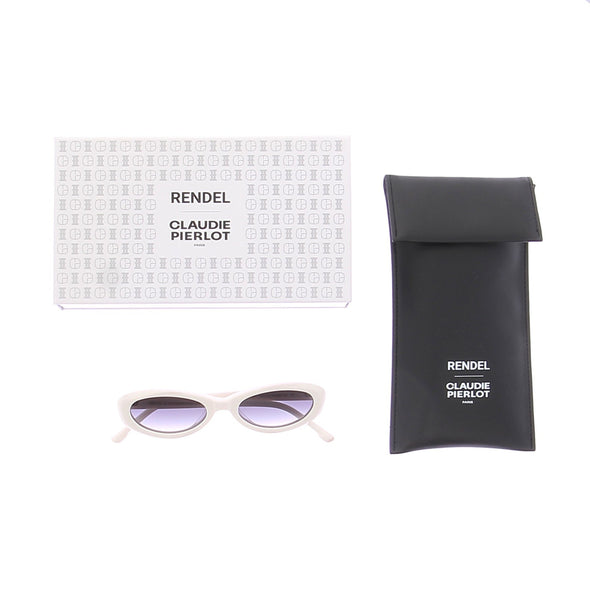 Lunettes de soleil blanches "Agatha"