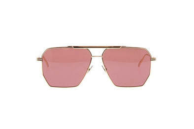 Lunette de soleil dorée