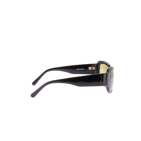 Lunettes de soleil noires et jaunes