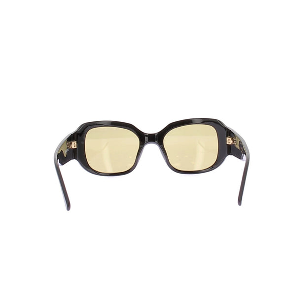 Lunettes de soleil noires et jaunes