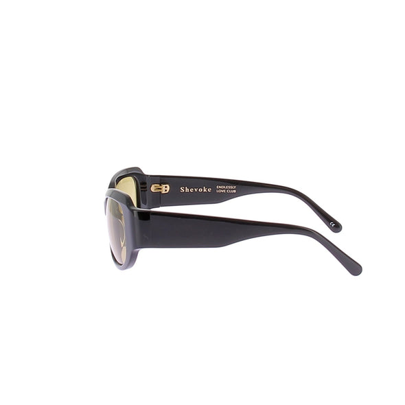Lunettes de soleil noires et jaunes