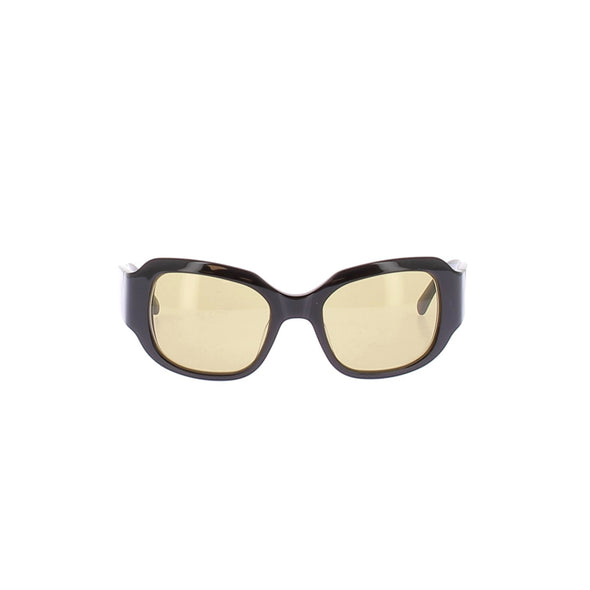 Lunettes de soleil noires et jaunes