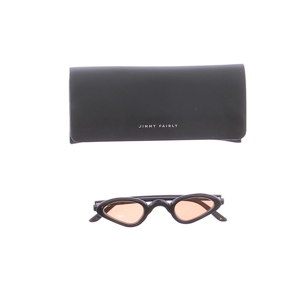 Lunettes de soleil noires et oranges