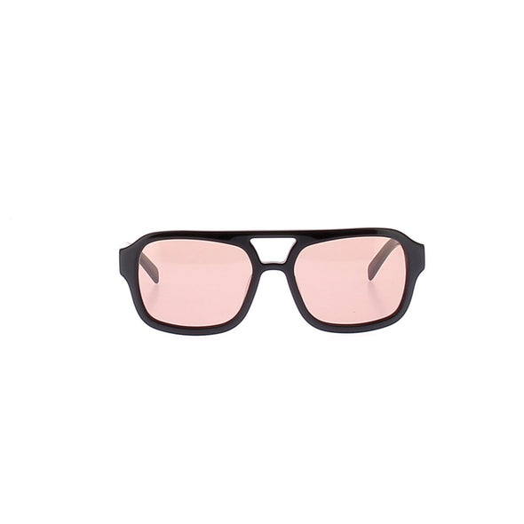 Lunettes de soleil noires et oranges