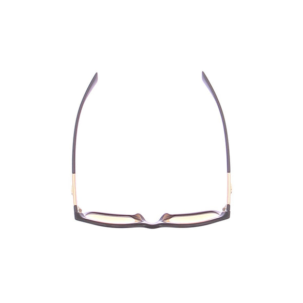 Lunettes de soleil noires et oranges