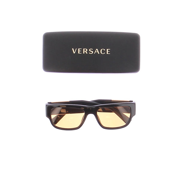 Lunettes de soleil noires et oranges