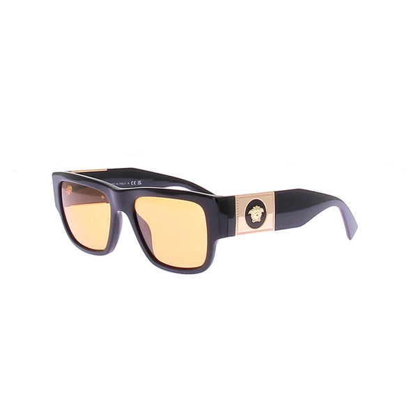 Lunettes de soleil noires et oranges