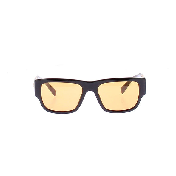 Lunettes de soleil noires et oranges