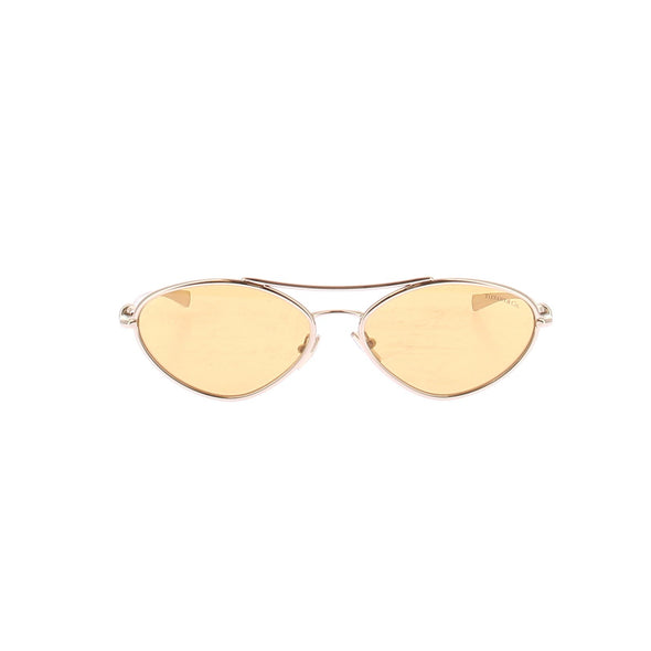 Lunettes dorées verres jaunes